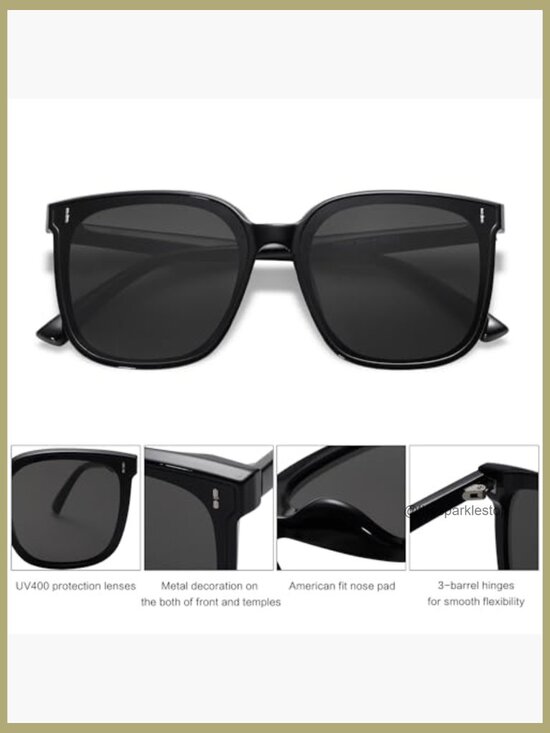 Vintage Style Square Sunglasses with UV400 Protection main image 5